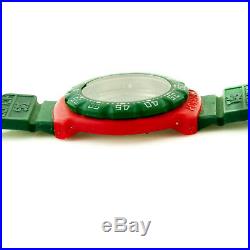 Tag Heuer Formula 1 384.513 Green Bezel/red Case+green Strap For Parts / Repairs