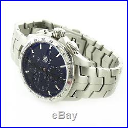 Tag Heuer Link Cat2010 Black Dial Stainless Steel Chrono Watch For Parts/repairs