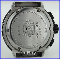 Tag Heuer Mens Cac1111 Formula One White Dial Chronograph Parts Or Repairs As-is