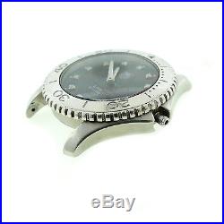 Tag Heuer Mens Link Wj1113 For Parts Or Repairs Black Diamond Dial Stainless