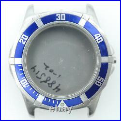 Tag Heuer Prof 200m Wn1113 Blue Bezel Ss Watch Case For Parts Or Repairs