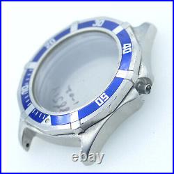 Tag Heuer Prof 200m Wn1113 Blue Bezel Ss Watch Case For Parts Or Repairs