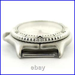Tag Heuer Prof Wi1210 Silver Dial S. S. Midsize Watch Head For Parts Or Repairs