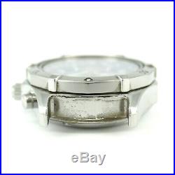 Tag Heuer Professional Ck2111-0 Blue Dial S. S Watch Head For Parts Or Repairs