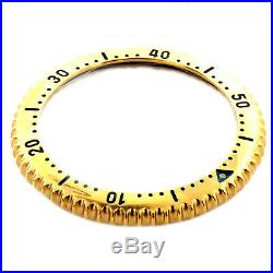 Tag Heuer Sel Link Series Mens Gold Plated Bezel For Parts Or Repairs