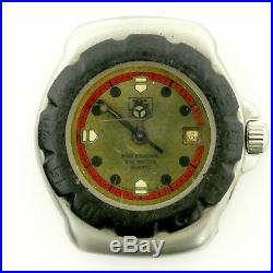 Tag Heuer Wa1411 Formula 1 Olive Dial Stainless Steel Watch For Parts/repairs
