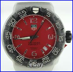 Tag Heuer Wac1113 Formula 1 Prof Red Dial 42mm Mens Watch Case For Parts/repairs