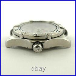 Tag Heuer Wk1312 Prof Off Silver Dial Stainless Steel Watch Head For Repairs