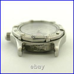 Tag Heuer Wk1312 Prof Off Silver Dial Stainless Steel Watch Head For Repairs
