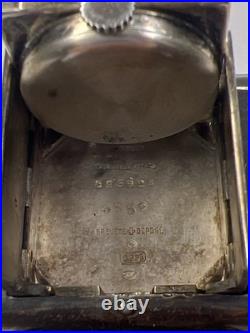 Tavannes Watch Swiss Sterling 925 Case Opens Closes Wrist To Clock -PARTS REPAIR