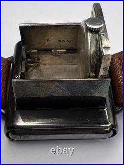 Tavannes Watch Swiss Sterling 925 Case Opens Closes Wrist To Clock -PARTS REPAIR