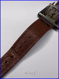 Tavannes Watch Swiss Sterling 925 Case Opens Closes Wrist To Clock -PARTS REPAIR