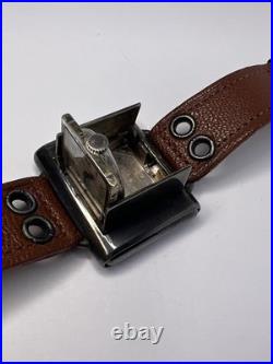 Tavannes Watch Swiss Sterling 925 Case Opens Closes Wrist To Clock -PARTS REPAIR