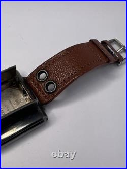 Tavannes Watch Swiss Sterling 925 Case Opens Closes Wrist To Clock -PARTS REPAIR