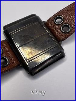 Tavannes Watch Swiss Sterling 925 Case Opens Closes Wrist To Clock -PARTS REPAIR