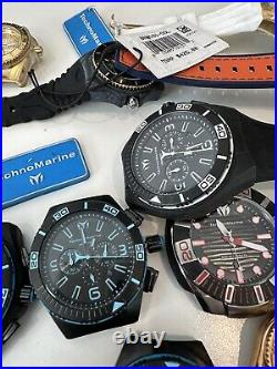 Techno Marine Watches LOT for repair or parts Mens and womens 21 PIECES