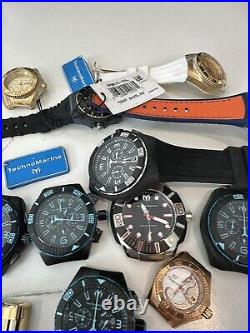 Techno Marine Watches LOT for repair or parts Mens and womens 21 PIECES