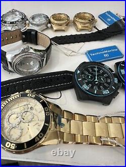 Techno Marine Watches LOT for repair or parts Mens and womens 21 PIECES