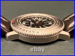 Tissot Navigator N250 World Timer Quartz 39mm Leather Strap For Parts/Repair Tissot Navigator N250 World Timer Quartz 39mm Leather Strap For Parts/Repair