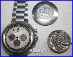 Tissot T12 Chronograph Watch T 12 Compax steel Case Spare Parts Vintage Repair
