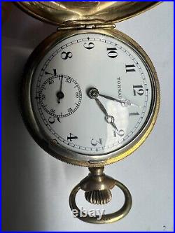 Tornado pocket watch case 40.3 mm sell as part and repair stem and no glass