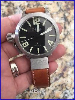 U-Boat Italo Fontana Automatic Classico AS 45mm Watch Box Parts Or Easy Repair