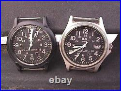 U. S. GUIDE 24 HOUR Military TIME DIAL WATCH PARTS or YOU REPAIR