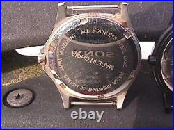 U. S. GUIDE 24 HOUR Military TIME DIAL WATCH PARTS or YOU REPAIR