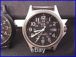 U. S. GUIDE 24 HOUR Military TIME DIAL WATCH PARTS or YOU REPAIR