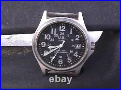 U. S. GUIDE 24 HOUR Military TIME DIAL WATCH PARTS or YOU REPAIR