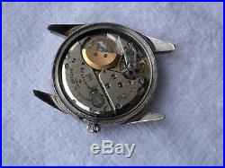 UNIVERSAL GENEVE POLEROUTER steel AUTOMATIC 28 JEWELS CAL. 69 PARTS REPAIR