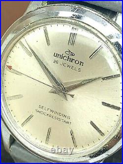 Unichorn FB194 Men's Watch Vintage Automatic 25 Jewels FOR REPAIR PARTS