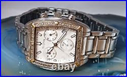 Untested for parts & repairs Bulova 96R163 Wrist Watch for Women Diamonds Accent