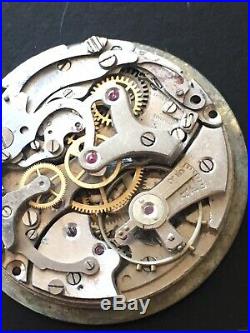 Unver Watch Chronograph Movement Wristwatch 31m For Repair Or Parts -Swiss