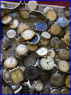 VERY BIG LOT! Wristwatches. USSR. Repair, spare parts