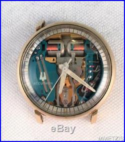 Vintage 1973 Bulova Accutron Spaceview Watch 214 10gf Bezel For Parts Or Repair