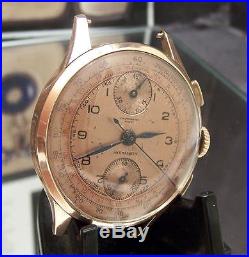 Vintage 50's Solid 18k Gold Venus 170 Chronograph Suisse Watch Spares/repairs