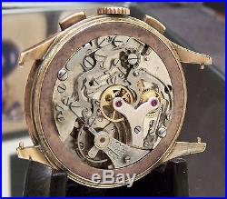Vintage 50's Solid 18k Gold Venus 170 Chronograph Suisse Watch Spares/repairs