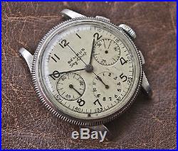 Vintage Benrus Sky-chief Chronograph Pilot Watch Valjoux 71 For Parts Or Repairs