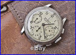 Vintage Benrus Sky-chief Chronograph Pilot Watch Valjoux 71 For Parts Or Repairs