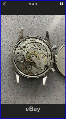 VINTAGE HEUER CHRONOGRAPH 3641 Keeping time but for parts or repair AS IS