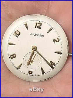 VINTAGE LECOULTRE 480/CW Mens Watch Movement For Parts Or Repair