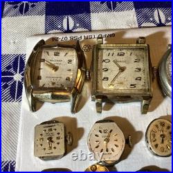 VINTAGE MEN'S Military & vintage watches for Parts-Repair some need simple work