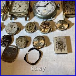 VINTAGE MEN'S Military & vintage watches for Parts-Repair some need simple work