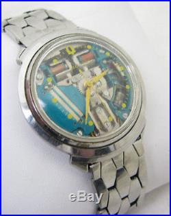 Vintage Mens Bulova Accutron Spaceview 214 Wristwatch Watch Parts Repair