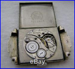 Vintage Mens Elgin Art Deco Gold Filled Wristwatch Watch Parts Repair