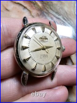 VINTAGE MENS ENICAR ULTRASONIC AUTOMATIC 17 JEWEL WRISTWATCH Parts Repair