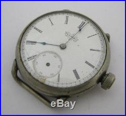 Vintage Mens Oversized Elgin Wristwatch Watch Parts Repair