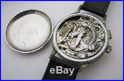 Vintage Mens Pierce One Button Chronogrpah Wristwatch Watch Parts Repair