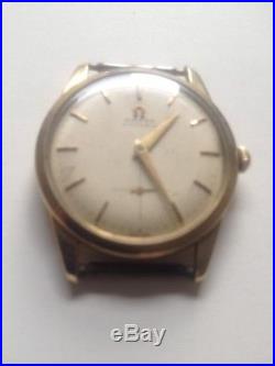 VINTAGE OMEGA 10K GOLD FILLED AUTOMATIC WRISTWATCH 17 JEWELS PARTS or REPAIR